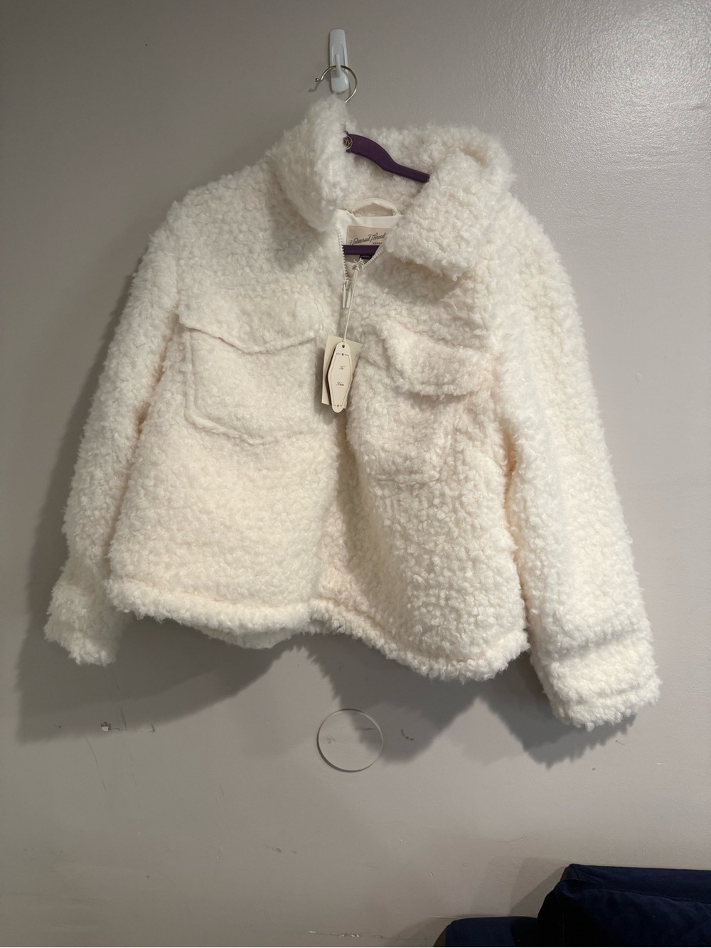 Universal Thread Cream Teddy Jacket